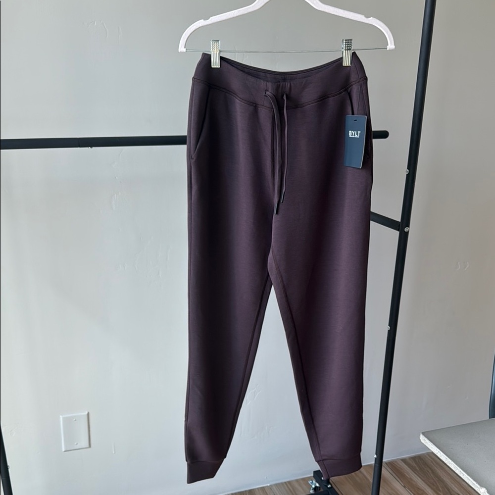 BYLT Basics Purple Joggers Relaxed Fit Elastic Waistband